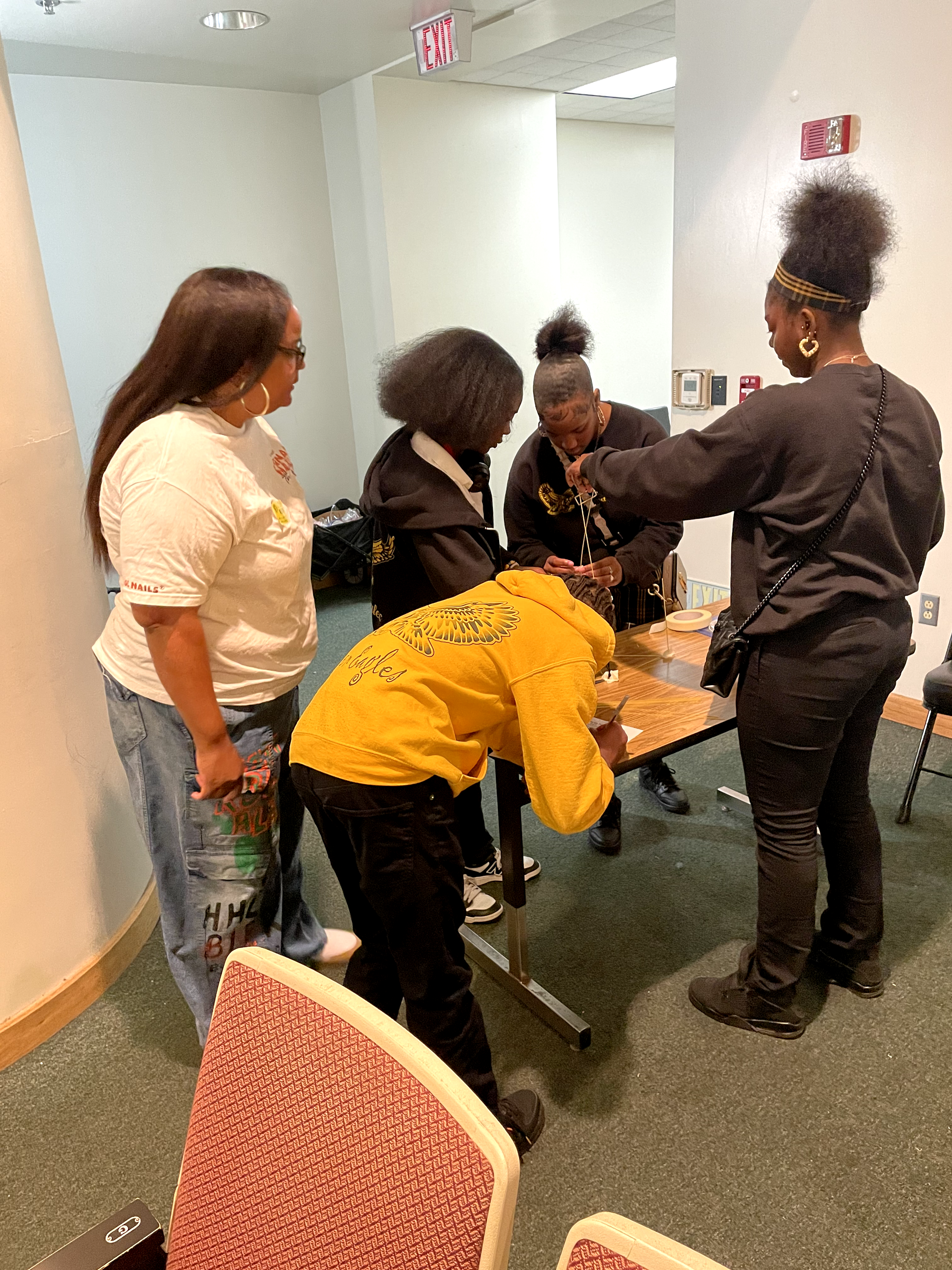 Students actively participating in a YCA program